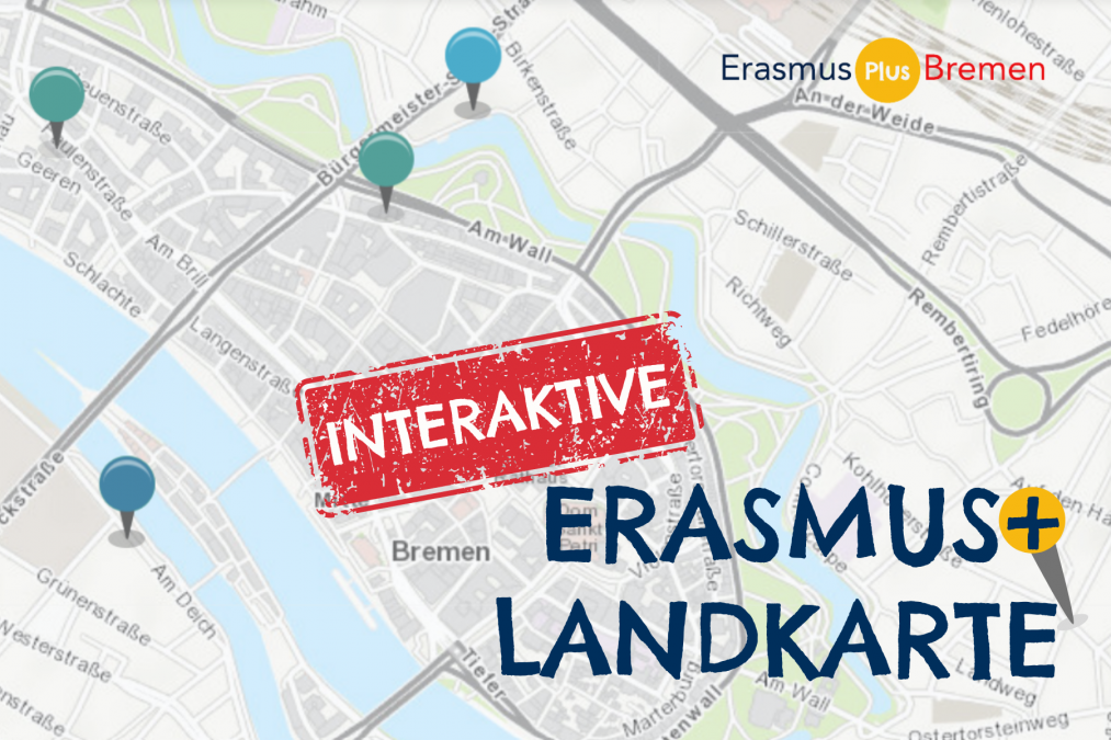 Interaktive Erasmus+ Landkarte für das Land Bremen