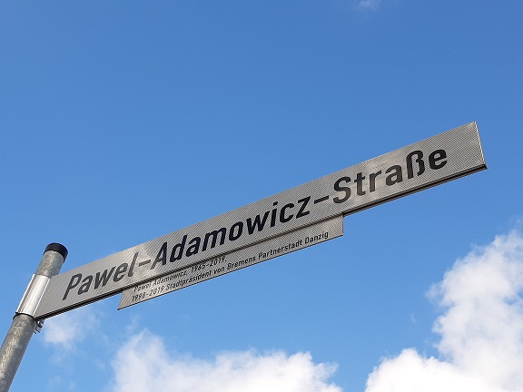 Einweihung der Pawel Adamowicz-Straße in Bremen-Osterholz