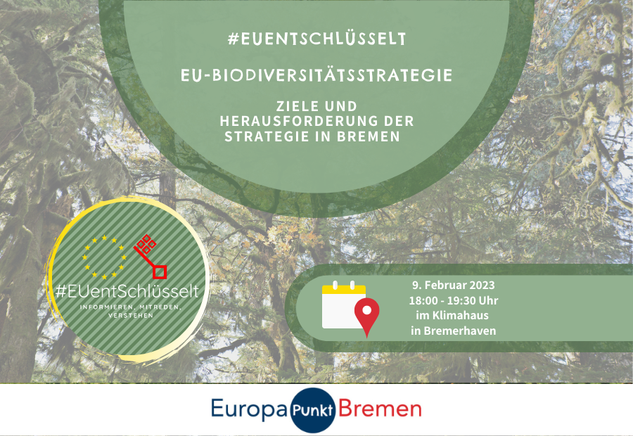Veranstaltungsvisual "#EUentSchlüsselt: EU-Biodiversitätsstrategie"