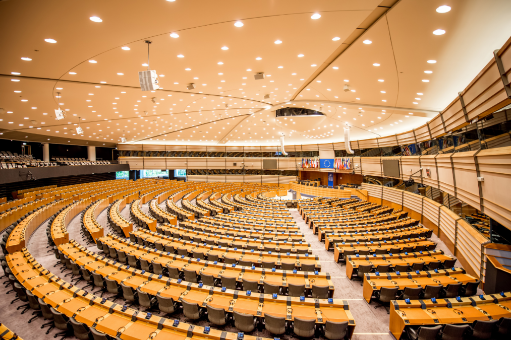 Sitzungssaal des Europäischen Parlaments
