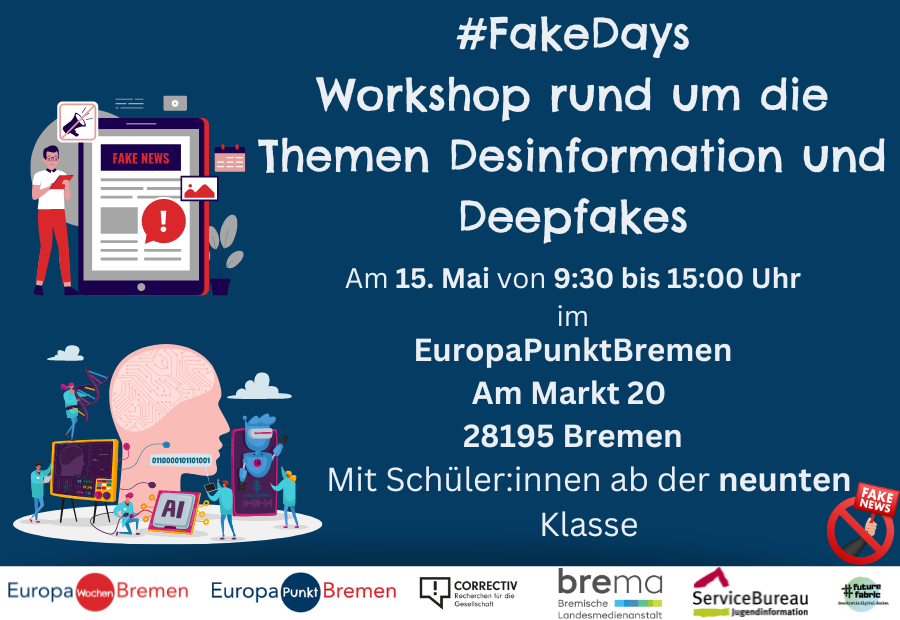 #FakeDays: Workshop zu Desinformationen und Deep Fakes für Schüler:innen